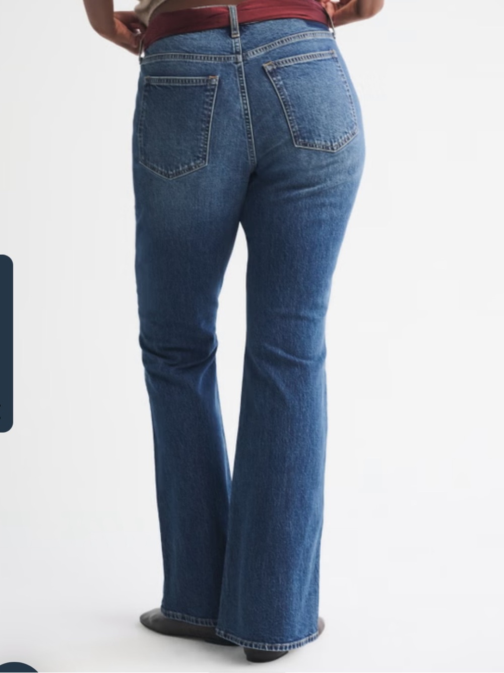 Abercrombie & Fitch 27L Curve Love High Rise Bootcut Jeans Denim